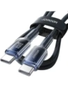 Hurtownia GSM - Joyroom S-A42 Crystal-Clear sorozat 60W USB-C / USB-C kábel 1.2m fekete - JYR1127 - {ean13} - Hurt