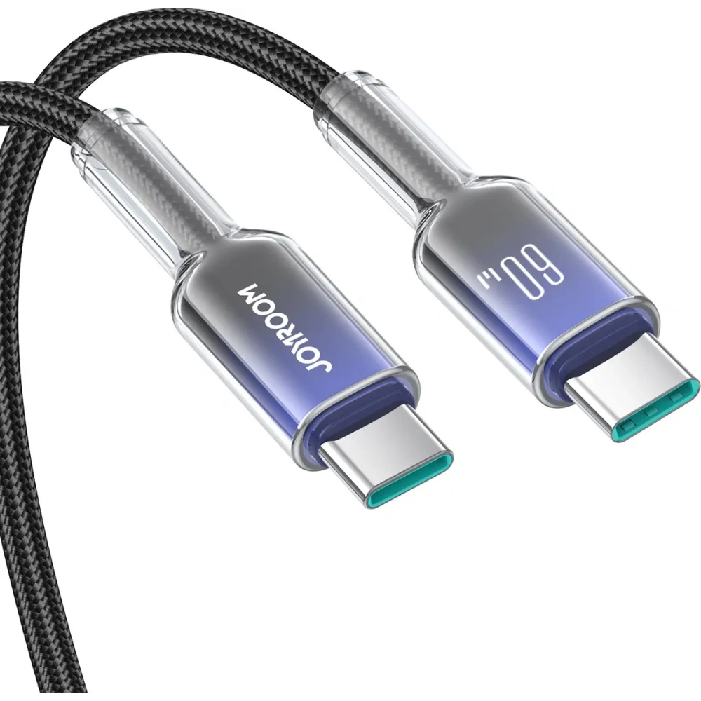 Hurtownia GSM - Joyroom S-A42 Crystal-Clear sorozat 60W USB-C / USB-C kábel 1.2m fekete - JYR1127 - {ean13} - Hurt