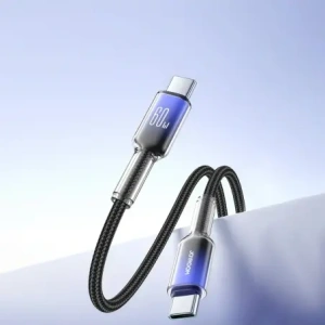 Kabel Joyroom S-A42 Crystal-Clear Series 60W USB-C / USB-C 1.2m černý