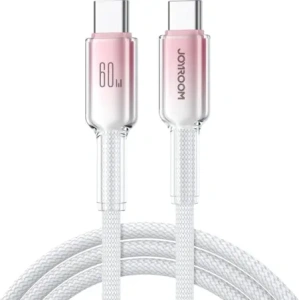 Wholesale Joyroom S-A42 Crystal-Clear Series 60W USB-C / USB-C cable 1.2m white - JYR1128 - {ean13} - Hurt