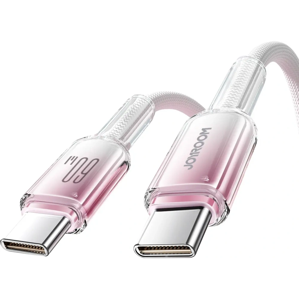 Hurtownia GSM - Joyroom S-A42 Crystal-Clear Series 60W USB-C / USB-C kábel 1.2m fehér - JYR1128 - {ean13} - Hurt