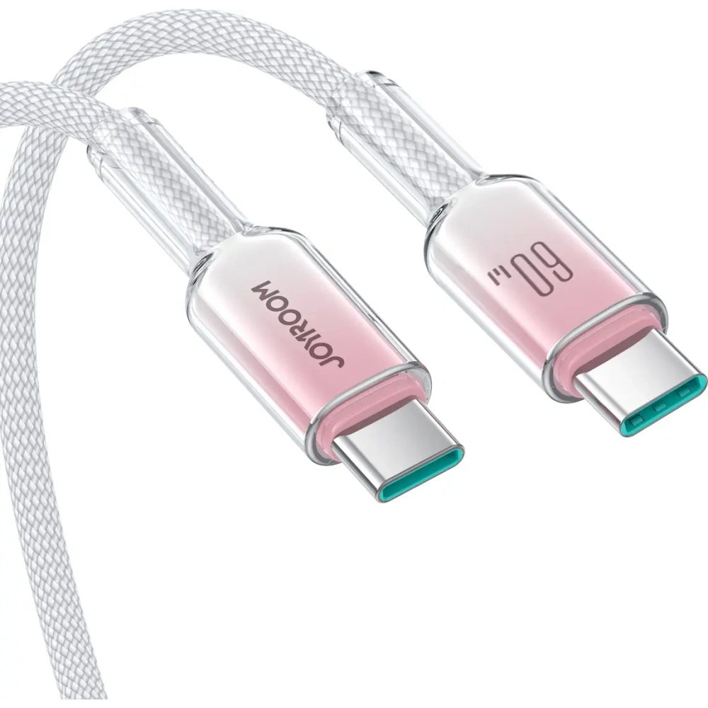 Hurtownia GSM - Joyroom S-A42 Crystal-Clear Series 60W USB-C / USB-C kábel 1.2m fehér - JYR1128 - {ean13} - Hurt