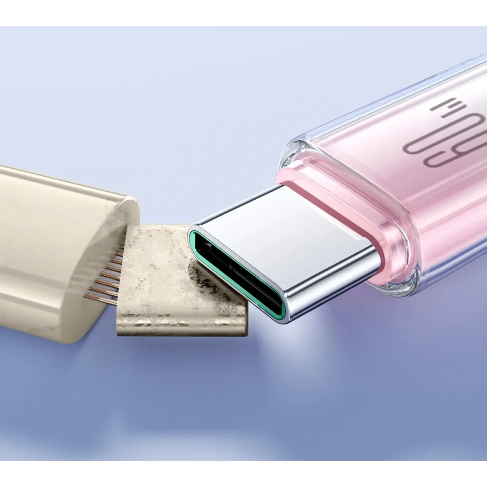 Hurtownia GSM - Joyroom S-A42 Crystal-Clear Series 60W USB-C / USB-C kábel 1.2m fehér - JYR1128 - {ean13} - Hurt