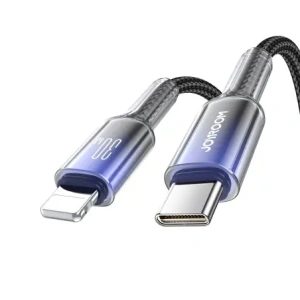 Wholesale Joyroom S-A42 Crystal-Clear Series 30W USB-C / Lightning cable 1.2m black - JYR1129 - {ean13} - Hurt