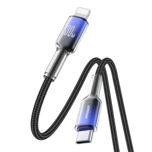Wholesale Joyroom S-A42 Crystal-Clear Series 30W USB-C / Lightning cable 1.2m black - JYR1129 - {ean13} - Hurt