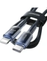 Wholesale Joyroom S-A42 Crystal-Clear Series 30W USB-C / Lightning cable 1.2m black - JYR1129 - {ean13} - Hurt