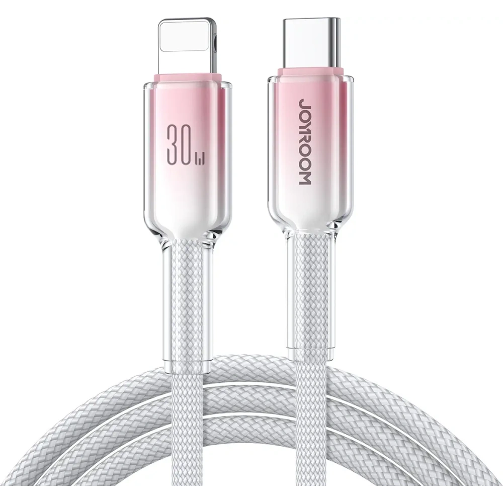 Wholesale Joyroom S-A42 Crystal-Clear Series 30W USB-C / Lightning cable 1.2m white - JYR1130 - {ean13} - Hurt
