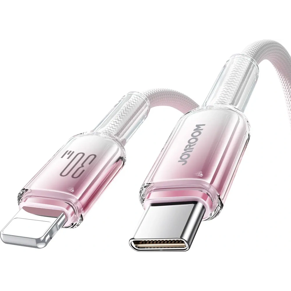 Wholesale Joyroom S-A42 Crystal-Clear Series 30W USB-C / Lightning cable 1.2m white - JYR1130 - {ean13} - Hurt