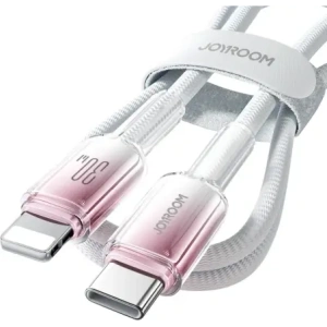 Wholesale Joyroom S-A42 Crystal-Clear Series 30W USB-C / Lightning cable 1.2m white - JYR1130 - {ean13} - Hurt