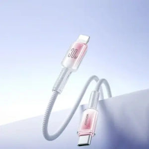 Wholesale Joyroom S-A42 Crystal-Clear Series 30W USB-C / Lightning cable 1.2m white - JYR1130 - {ean13} - Hurt