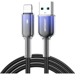Wholesale Joyroom S-A42 Crystal-Clear Series 3A USB-A / Lightning cable 1.2m black - JYR1131 - {ean13} - Hurt