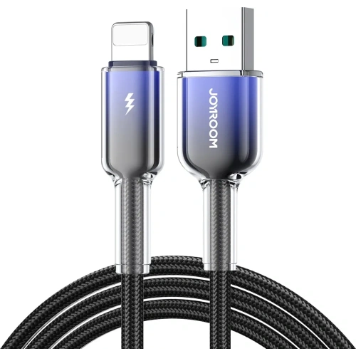 Kabel Joyroom S-A42 Crystal-Clear Series 3A USB-A / Lightning 1.2m czarny