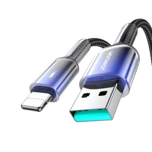Wholesale Joyroom S-A42 Crystal-Clear Series 3A USB-A / Lightning cable 1.2m black - JYR1131 - {ean13} - Hurt