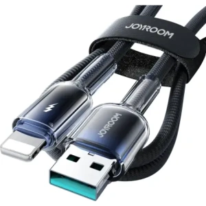 Wholesale Joyroom S-A42 Crystal-Clear Series 3A USB-A / Lightning cable 1.2m black - JYR1131 - {ean13} - Hurt