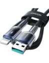 Hurtownia GSM - Joyroom S-A42 Crystal-Clear sorozat 3A USB-A / Lightning kábel 1.2m fekete - JYR1131 - {ean13} - Hurt