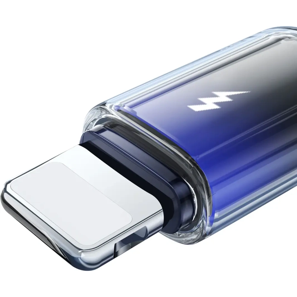 Hurtownia GSM - Joyroom S-A42 Crystal-Clear sorozat 3A USB-A / Lightning kábel 1.2m fekete - JYR1131 - {ean13} - Hurt