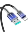 Hurtownia GSM - Joyroom S-A42 Crystal-Clear sorozat 3A USB-A / Lightning kábel 1.2m fekete - JYR1131 - {ean13} - Hurt