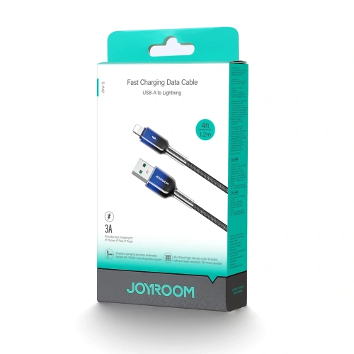 Kabel Joyroom S-A42 Crystal-Clear Series 3A USB-A / Lightning 1.2m czarny