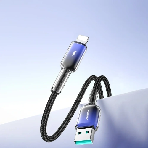 Kabel Joyroom S-A42 Crystal-Clear Series 3A USB-A / Lightning 1.2m czarny