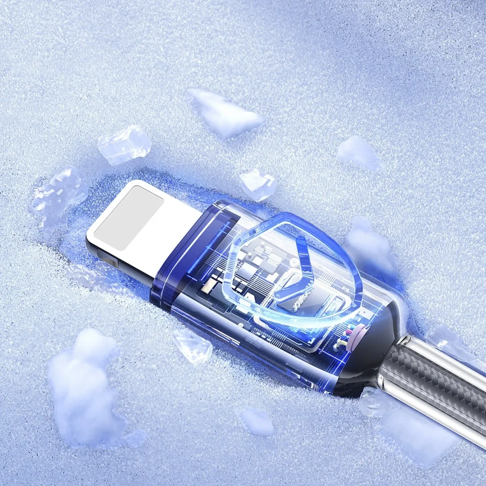 Hurtownia GSM - Kabel Joyroom S-A42 Crystal-Clear Series 3A USB-A / Lightning 1.2m černý - JYR1131 - {ean13} - Hurt