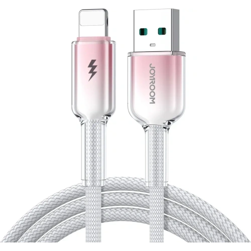 Kabel Joyroom S-A42 Crystal-Clear Series 3A USB-A / Lightning 1.2m biały