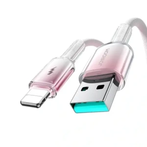 Wholesale Joyroom S-A42 Crystal-Clear Series 3A USB-A / Lightning cable 1.2m white - JYR1132 - {ean13} - Hurt