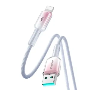 Wholesale Joyroom S-A42 Crystal-Clear Series 3A USB-A / Lightning cable 1.2m white - JYR1132 - {ean13} - Hurt