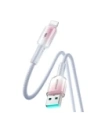 Hurtownia GSM - Joyroom S-A42 Crystal-Clear sorozat 3A USB-A / Lightning kábel 1.2m fehér - JYR1132 - {ean13} - Hurt