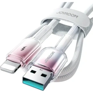 Wholesale Joyroom S-A42 Crystal-Clear Series 3A USB-A / Lightning cable 1.2m white - JYR1132 - {ean13} - Hurt