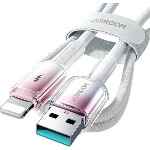 Kabel Joyroom S-A42 Crystal-Clear Series 3A USB-A / Lightning 1.2m biały