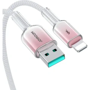 Wholesale Joyroom S-A42 Crystal-Clear Series 3A USB-A / Lightning cable 1.2m white - JYR1132 - {ean13} - Hurt