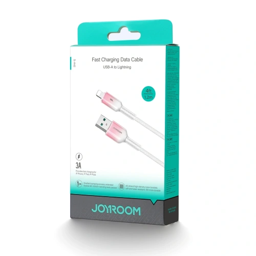 Kabel Joyroom S-A42 Crystal-Clear Series 3A USB-A / Lightning 1.2m biały