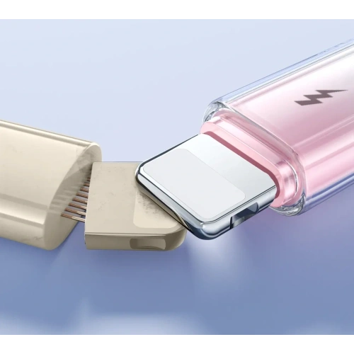 Kabel Joyroom S-A42 Crystal-Clear Series 3A USB-A / Lightning 1.2m biały