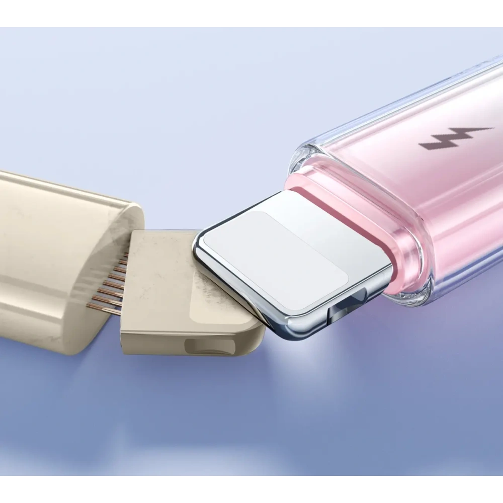 Hurtownia GSM - Joyroom Cablu USB-A / Lightning din seria Crystal-Clear 3A S-A42 1.2m alb - JYR1132 - {ean13} - Hurt