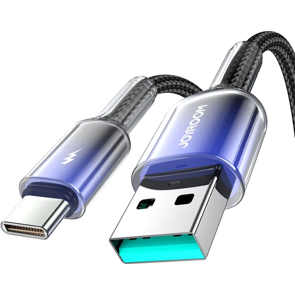 Hurtownia GSM - Joyroom Cablu USB-A / USB-C Crystal-Clear Series 3A S-A42 1.2m negru - JYR1133 - {ean13} - Hurt