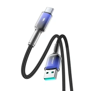 Wholesale Joyroom S-A42 Crystal-Clear Series 3A USB-A / USB-C cable 1.2m black - JYR1133 - {ean13} - Hurt