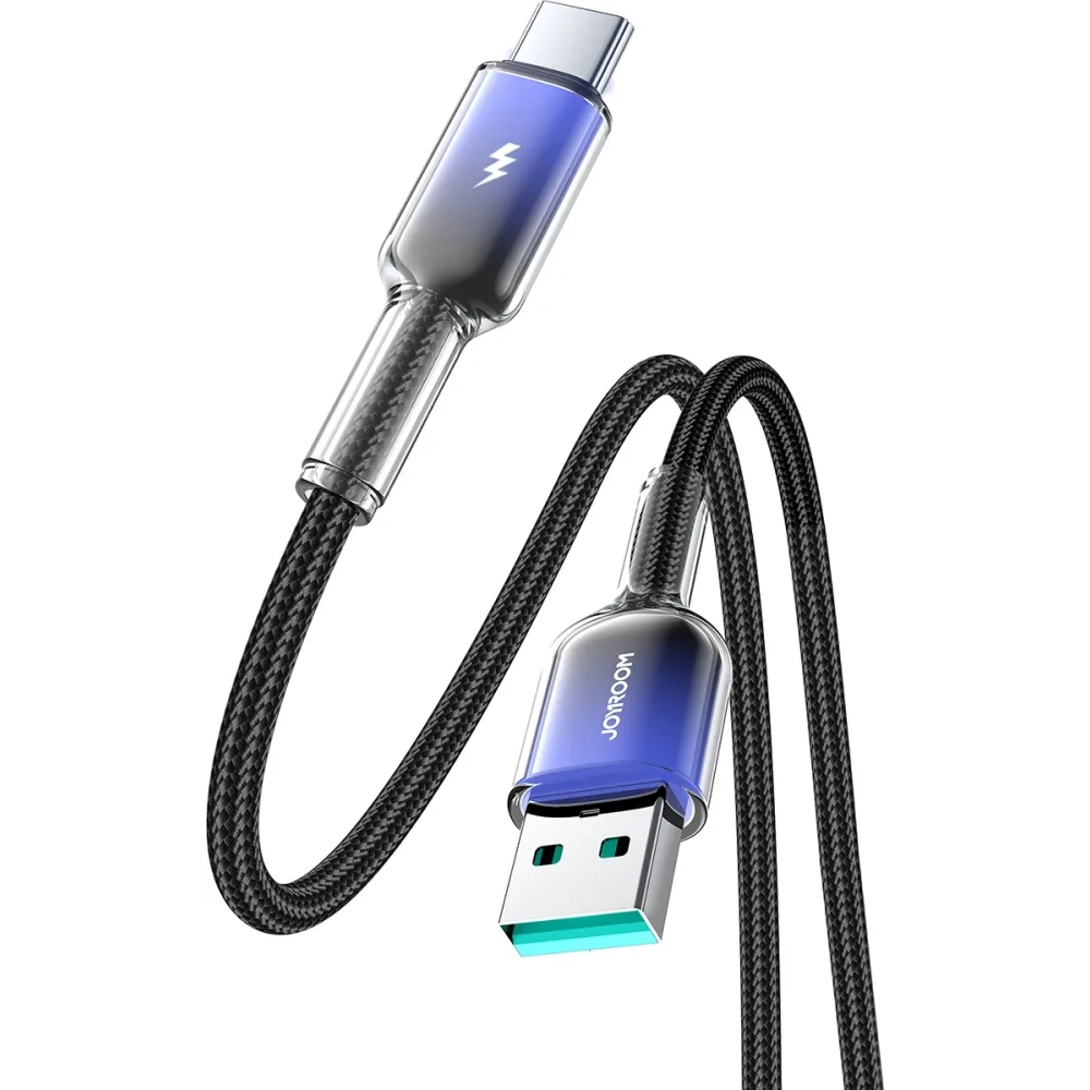 Hurtownia GSM - Joyroom Cablu USB-A / USB-C Crystal-Clear Series 3A S-A42 1.2m negru - JYR1133 - {ean13} - Hurt