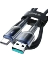 Hurtownia GSM - Joyroom S-A42 Kristálytiszta Sorozat 3A USB-A / USB-C kábel 1.2m fekete - JYR1133 - {ean13} - Hurt