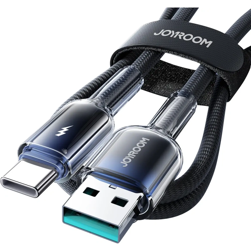 Hurtownia GSM - Joyroom Cablu USB-A / USB-C Crystal-Clear Series 3A S-A42 1.2m negru - JYR1133 - {ean13} - Hurt