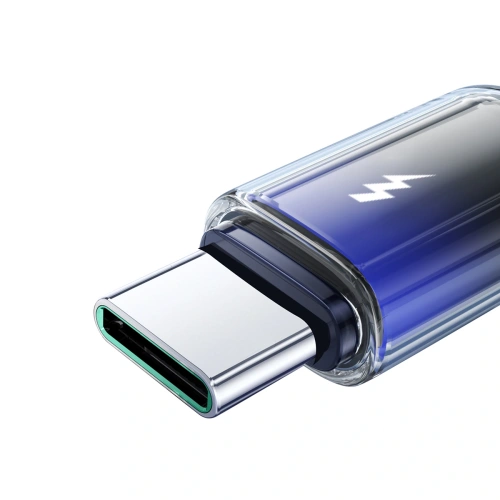 Kabel Joyroom S-A42 Crystal-Clear Series 3A USB-A / USB-C 1.2m czarny