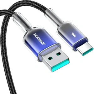 Wholesale Joyroom S-A42 Crystal-Clear Series 3A USB-A / USB-C cable 1.2m black - JYR1133 - {ean13} - Hurt