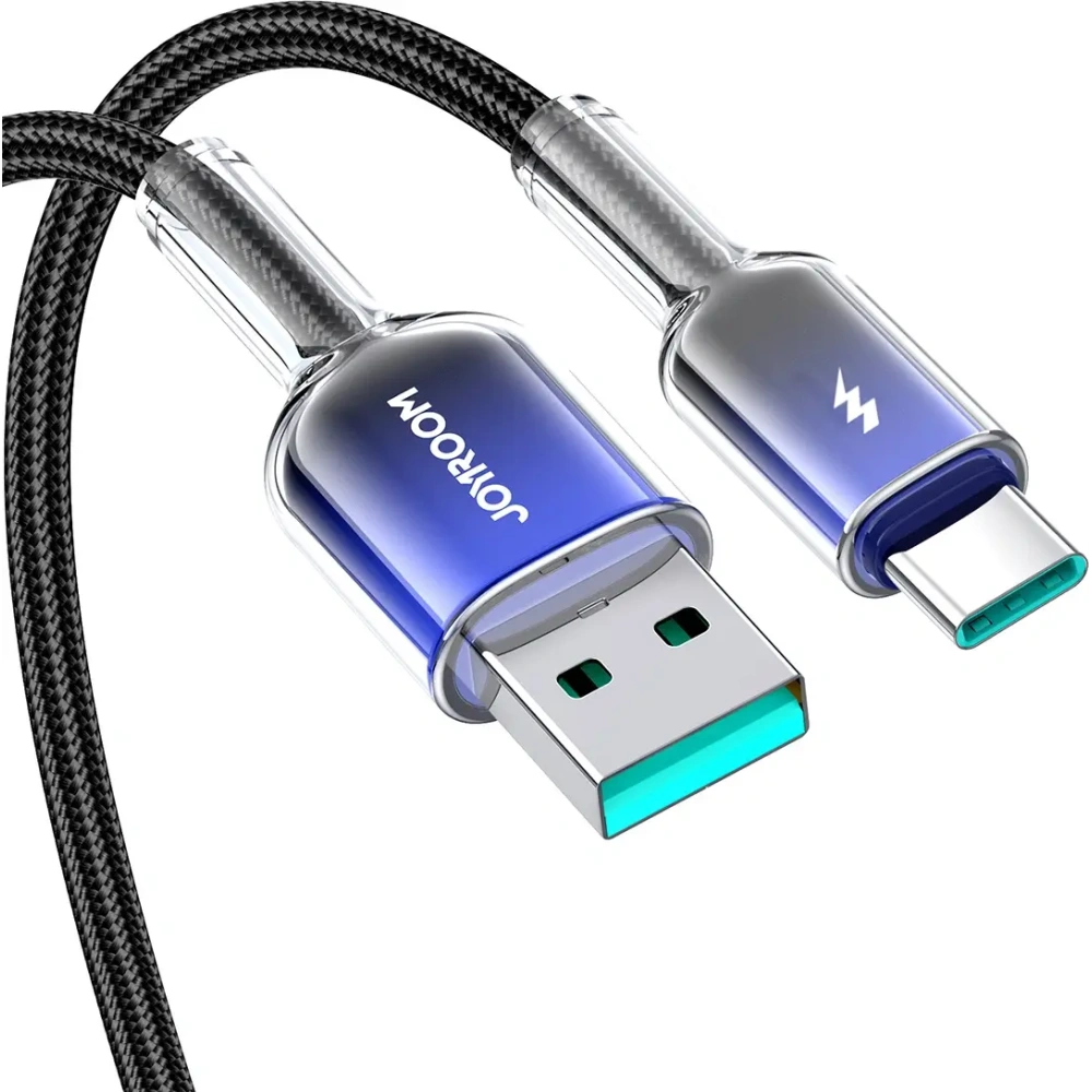 Hurtownia GSM - Joyroom Cablu USB-A / USB-C Crystal-Clear Series 3A S-A42 1.2m negru - JYR1133 - {ean13} - Hurt