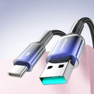 Wholesale Joyroom S-A42 Crystal-Clear Series 3A USB-A / USB-C cable 1.2m black - JYR1133 - {ean13} - Hurt