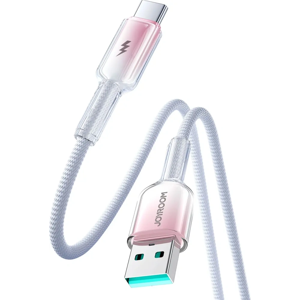 Hurtownia GSM - Kabel Joyroom S-A42 Crystal-Clear Series 3A USB-A / USB-C 1.2m biały - JYR1134 - {ean13} - Hurt
