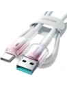 Hurtownia GSM - Joyroom S-A42 Crystal-Clear sorozat 3A USB-A / USB-C kábel 1.2m fehér - JYR1134 - {ean13} - Hurt
