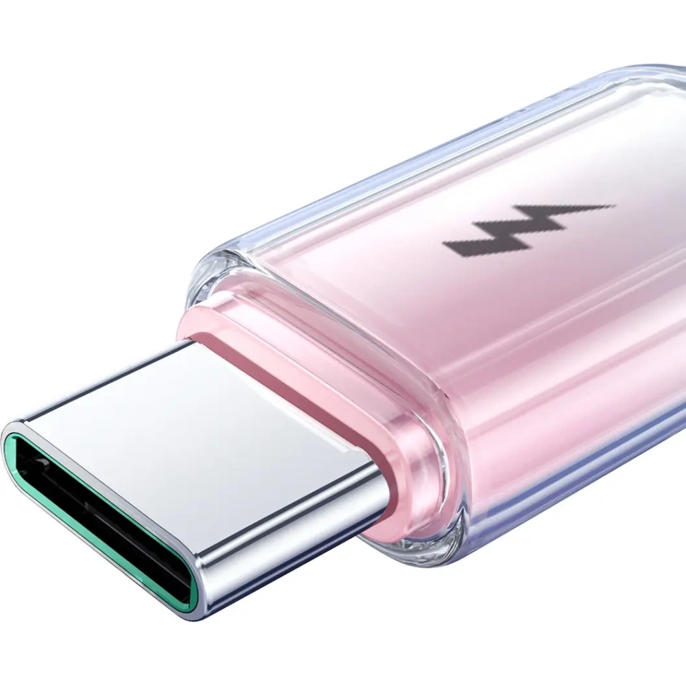 Hurtownia GSM - Joyroom S-A42 Crystal-Clear sorozat 3A USB-A / USB-C kábel 1.2m fehér - JYR1134 - {ean13} - Hurt