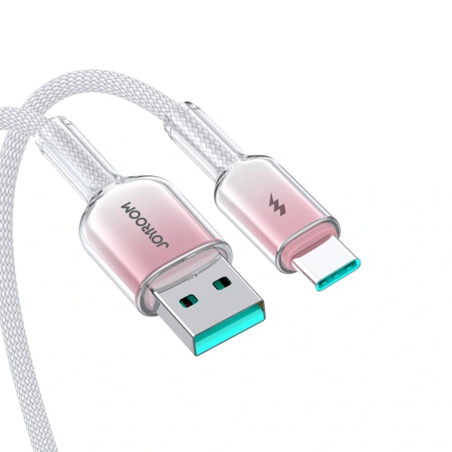 Kabel Joyroom S-A42 Crystal-Clear Series 3A USB-A / USB-C 1.2m biały