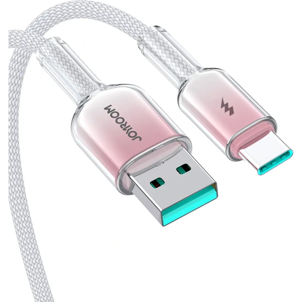 Hurtownia GSM - Kabel Joyroom S-A42 Crystal-Clear Series 3A USB-A / USB-C 1.2m biały - JYR1134 - {ean13} - Hurt