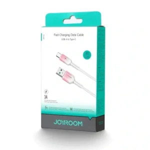 Wholesale Joyroom S-A42 Crystal-Clear Series 3A USB-A / USB-C cable 1.2m white - JYR1134 - {ean13} - Hurt
