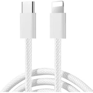 Joyroom S-A45 Ben Serie 30W USB-C / Lightning geflochtenes Kabel 1m weiß